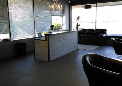 Louises Hair Salon appointment desk waiting area