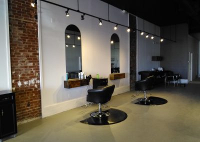 Louises Hair Salon stylist stations