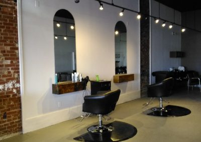 Louises Hair Salon stylist stations